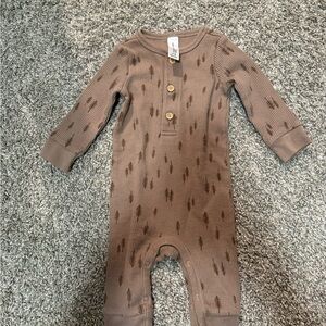Gerber Brown Patterned Kids Footie